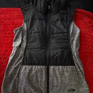 The North Face Black and Gray Vest